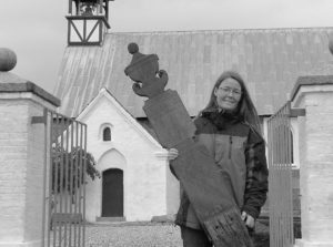 Marianne Schwartz med det sjældne gravminde.